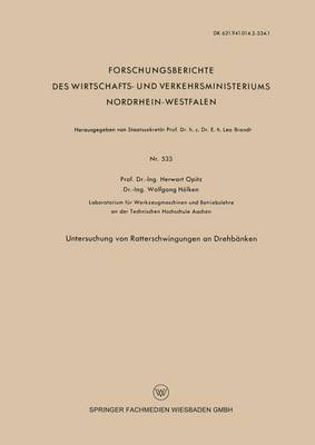 Cover of Untersuchung Von Ratterschwingungen an Drehbanken