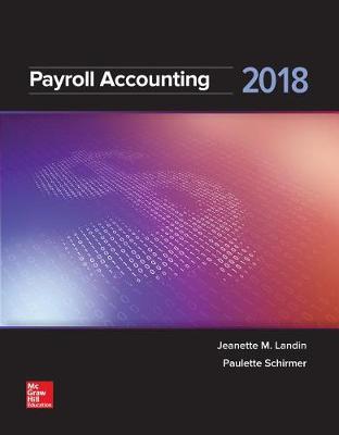 Book cover for Gen Combo Looseleaf Payroll Accounting 2018; Connect Access Card