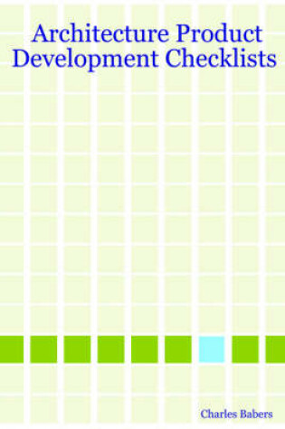 Cover of Architecture Product Development Checklists