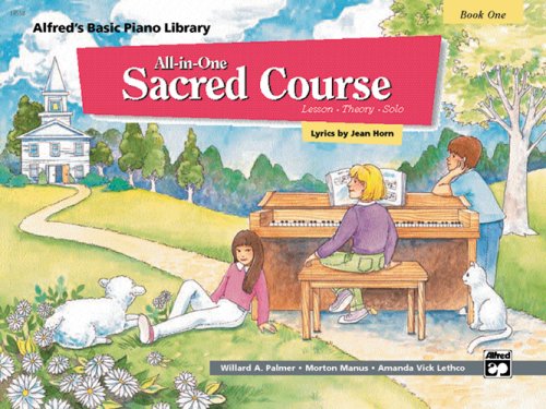 Book cover for Alfred's Basic All In One Sacred Course 1