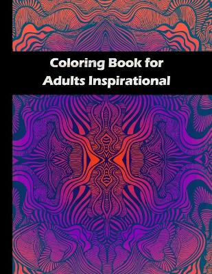 Book cover for Coloring book for adults inspirational