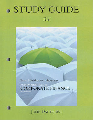 Book cover for Study Guide for Fundamentals of Corporate Finance