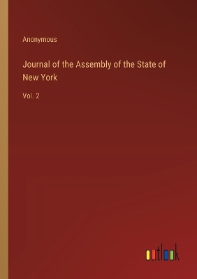 Book cover for Journal of the Assembly of the State of New York