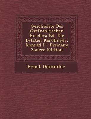 Book cover for Geschichte Des Ostfrankischen Reiches