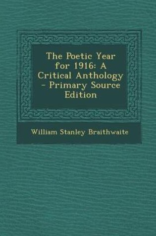 Cover of The Poetic Year for 1916