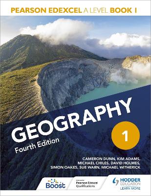 Book cover for Pearson Edexcel A Level Geography Book 1 Fourth Edition