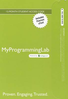 Book cover for MyLab Programming with Pearson eText -- Access Card -- for Java How to Program (early objects)