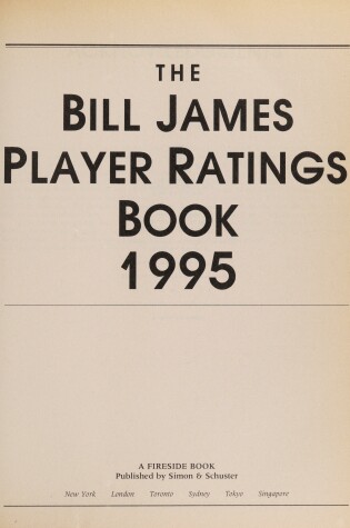 Cover of The Bill James Player Ratings Book 1995