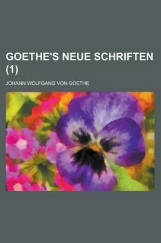 Cover of Goethe's Neue Schriften (1)