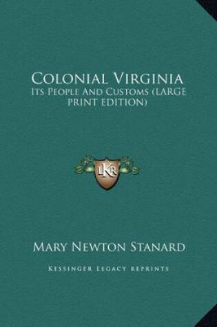 Cover of Colonial Virginia