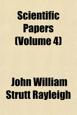 Book cover for Scientific Papers (Volume 4)