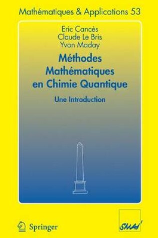 Cover of Methodes mathematiques en chimie quantique. Une introduction