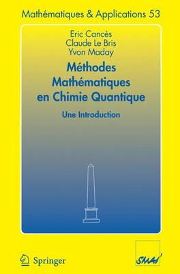 Book cover for Methodes mathematiques en chimie quantique. Une introduction