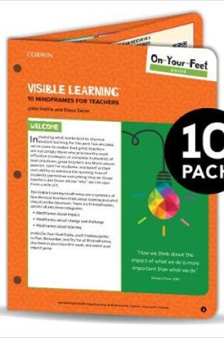 Cover of BUNDLE: Hattie: On-Your-Feet Guide: Visible Learning: 10 Mindframes for Teachers: 10 Pack