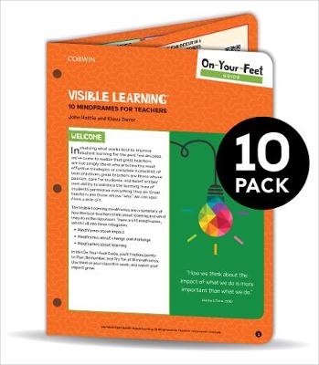 Cover of BUNDLE: Hattie: On-Your-Feet Guide: Visible Learning: 10 Mindframes for Teachers: 10 Pack