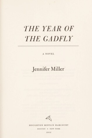 Cover of The Year of the Gadfly