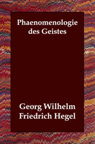 Cover of Phaenomenologie des Geistes