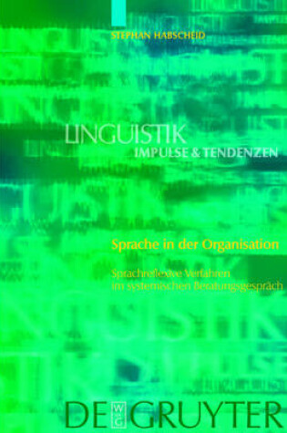 Cover of Sprache in der Organisation