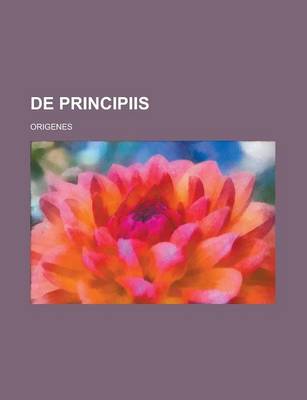 Book cover for de Principiis