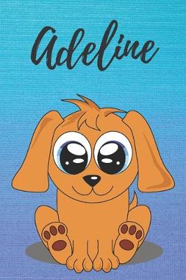 Book cover for Adeline dog coloring book / notebook / journal / diary