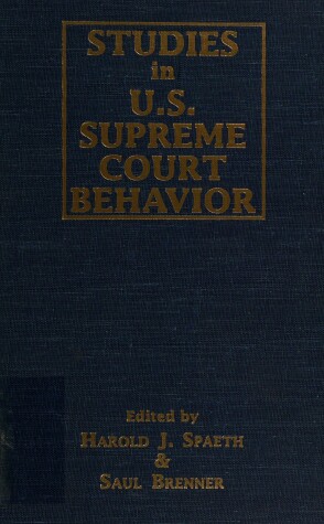 Book cover for Stud Supreme Court Behavior