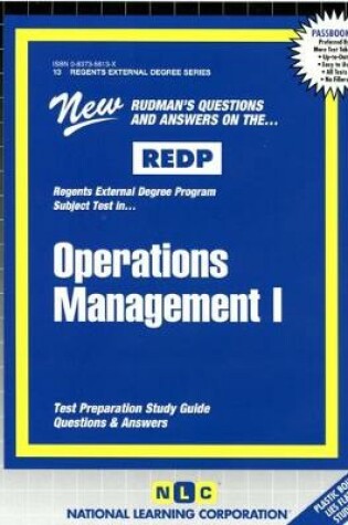 Cover of OPERATIONS MANAGEMENT I