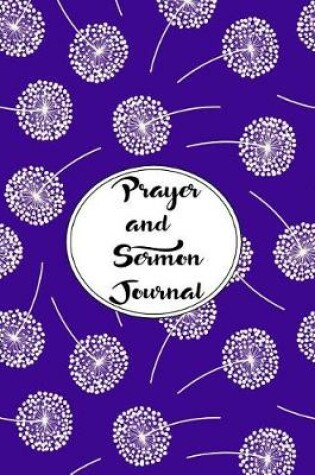 Cover of Prayer and Sermon Journal Notebook DOUBLE PAGES Dandelions Pattern 11