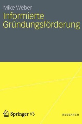 Cover of Informierte Gründungsförderung