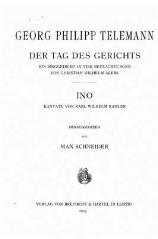 Cover of Der Tag Des Gerichts, Ein Singgedicht in Vier Betrachtungen