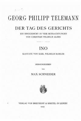 Book cover for Der Tag Des Gerichts, Ein Singgedicht in Vier Betrachtungen