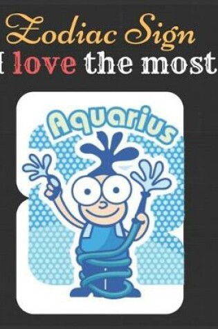 Cover of Aquarius Zodiac Sign I love The Most Notebook Journal