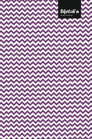 Cover of Sketch'n Lifestyle Sketchbook, (Waves Pattern Print), 6 x 9 Inches (A5), 102 Sheets (Purple)