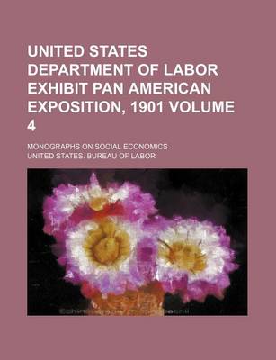 Book cover for United States Department of Labor Exhibit Pan American Exposition, 1901 Volume 4; Monographs on Social Economics