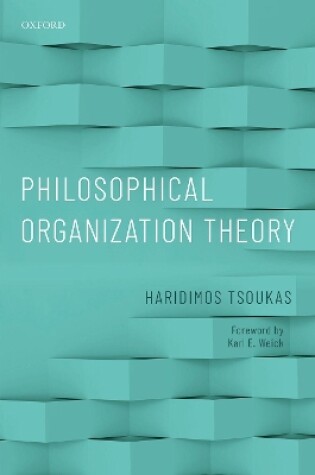 Cover of Philosophical Organization Theory