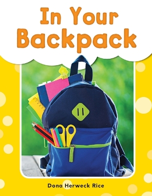 Book cover for In Your Backpack
