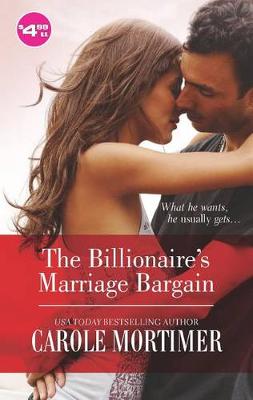 Book cover for Billionaire's Marriage Bargain