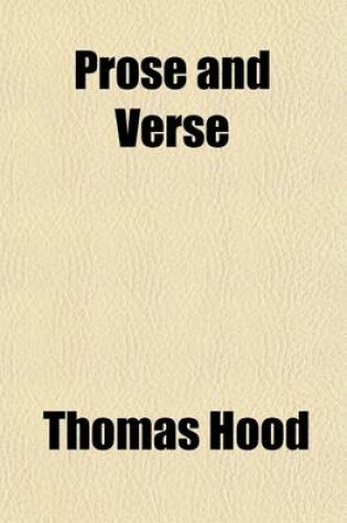 Cover of Prose and Verse