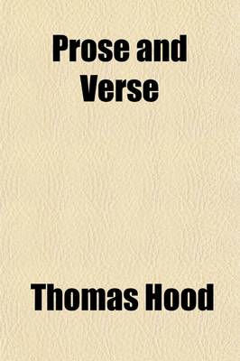 Book cover for Prose and Verse