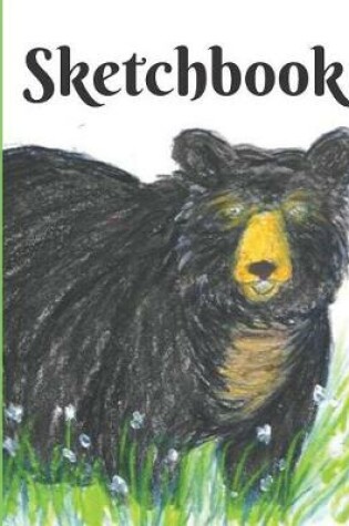 Cover of Cute Black Bear Sketchbook for Drawing Coloring or Writing Journal