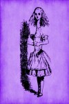 Book cover for Alice in Wonderland Journal - Tall Alice (Purple)