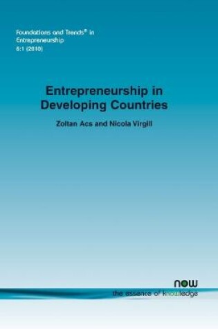 Cover of Entrepreneurship in Developing Countries