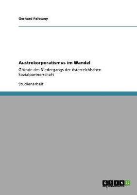 Book cover for Austrokorporatismus im Wandel