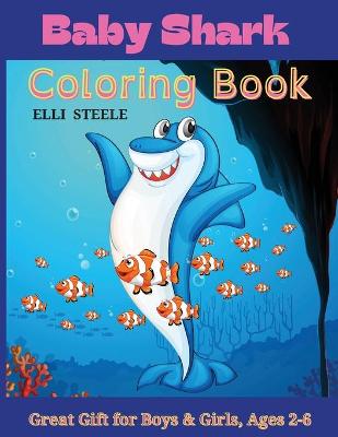 Book cover for Baby Shark Coloring Book