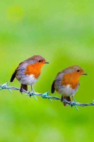 Cover of Pair of Robins on a Barbed Wire Fence, Birds of the World