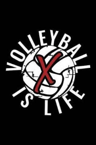 Cover of X Monogram Initial Volleyball Journal