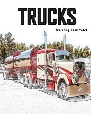 Book cover for Trucks Coloring Book Vol.2