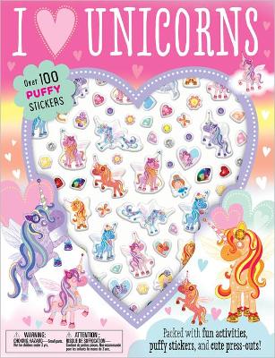 Book cover for Puffy Stickers I Love Unicorns