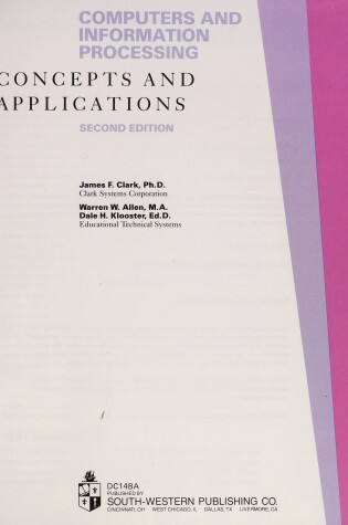 Cover of Computers and Information Processing