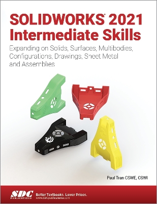Book cover for SOLIDWORKS 2021 Intermediate Skills