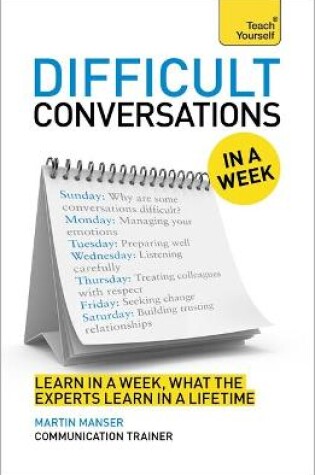 Cover of Difficult Conversations In A Week